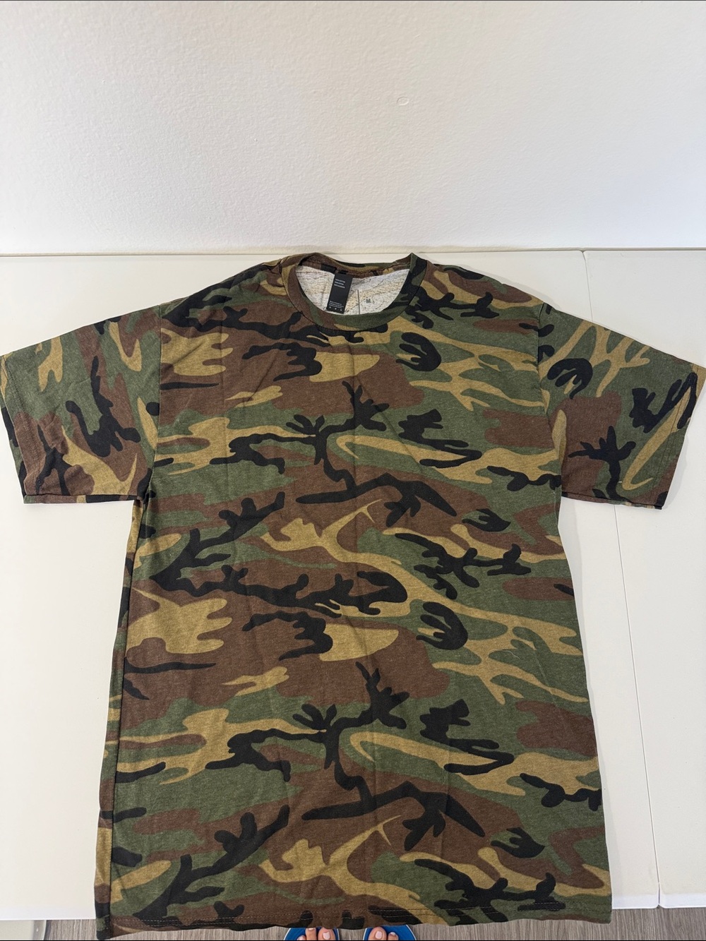 JustBlanks Men's Camo T-Shirt, 100% Cotton
Crewneck Tee, Sz M